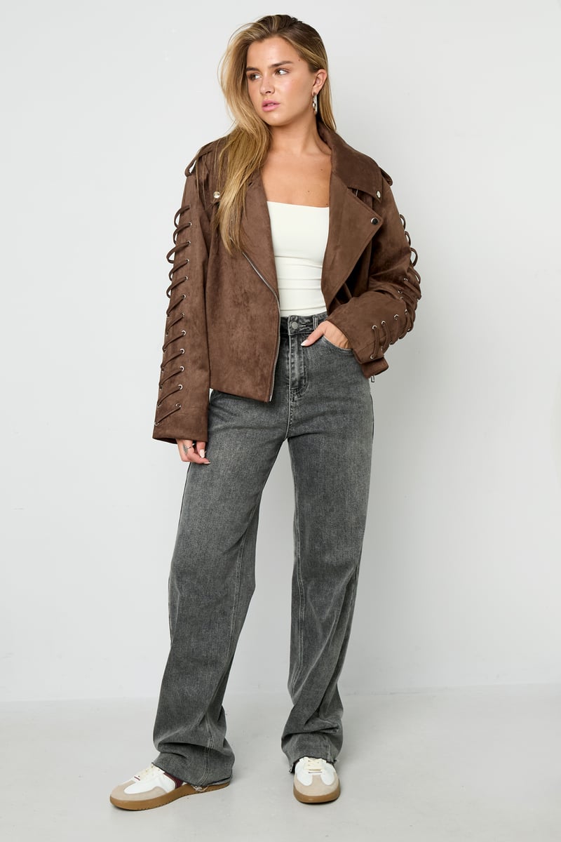 Laced Suede Jacket