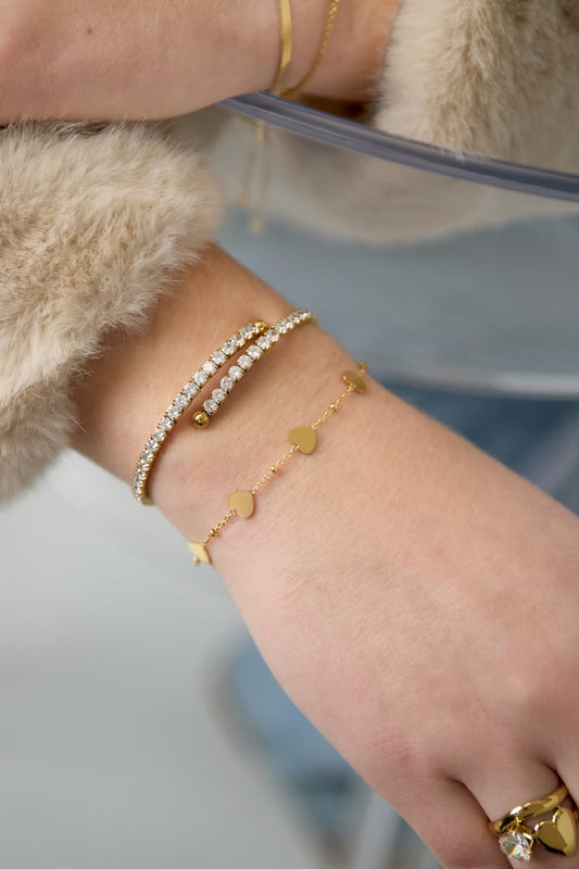 Stainless Steel Chain Bracelets Heart Casual Daily Simple Series Women's jewelry