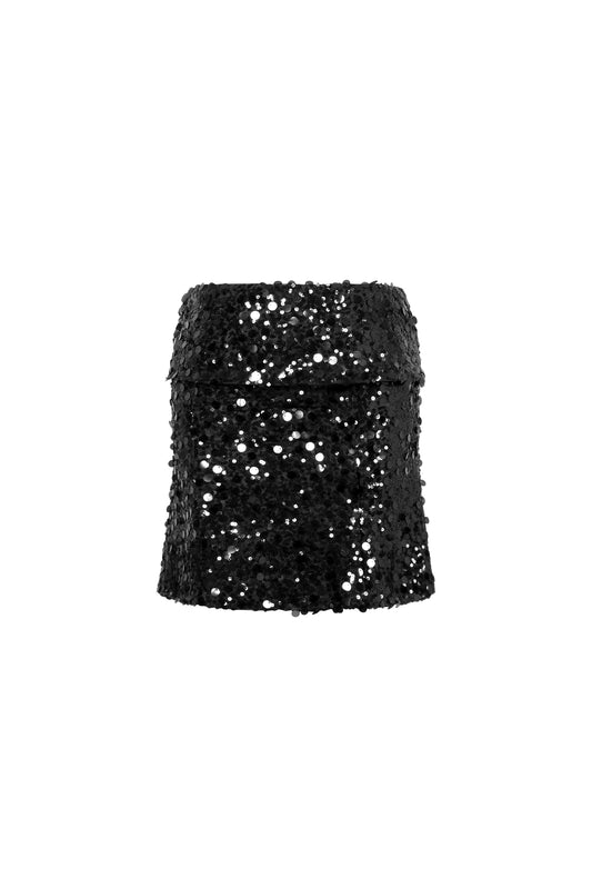 Polyester fiber (polyester) Sleeveless tops Sequins Elegant All Fit Clothes