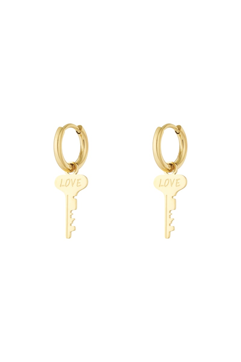 Key to love earrings