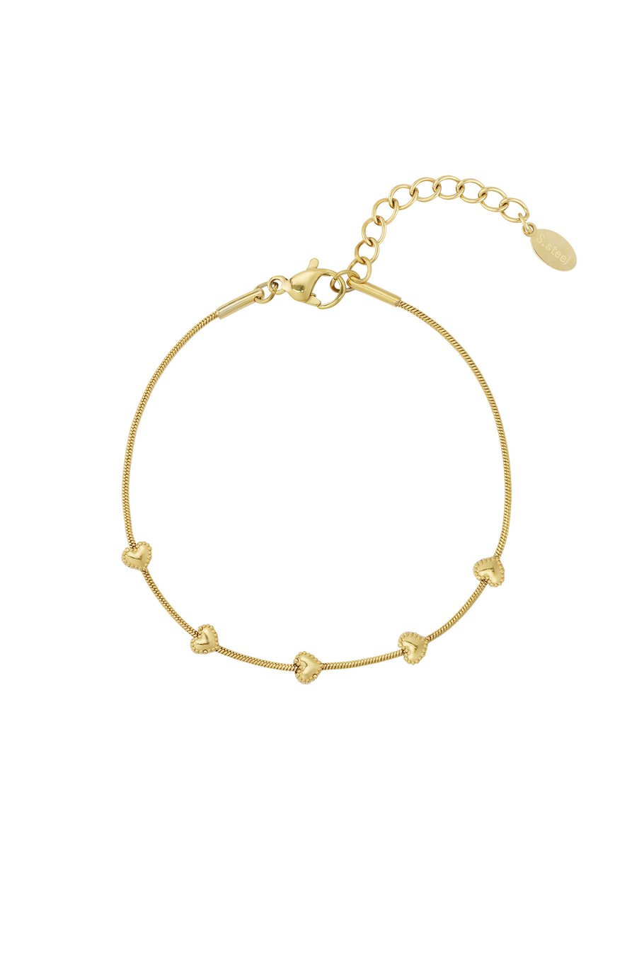 GOLDEN LITTLE HEARTS - ARMBAND
