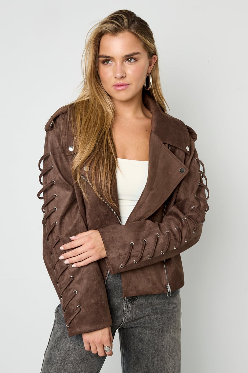 Laced Suede Jacket