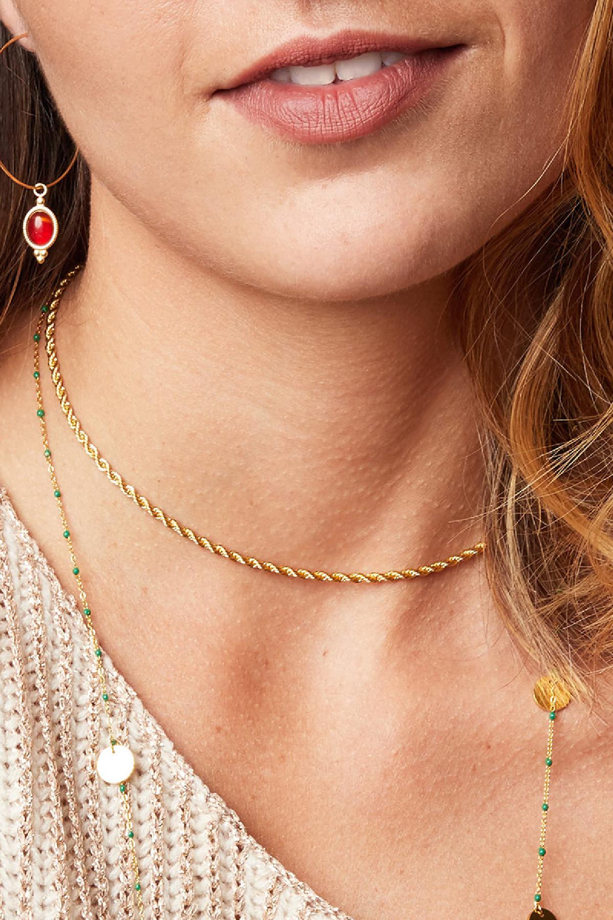 Necklace Like a Boss Gold Color Stainless Steel