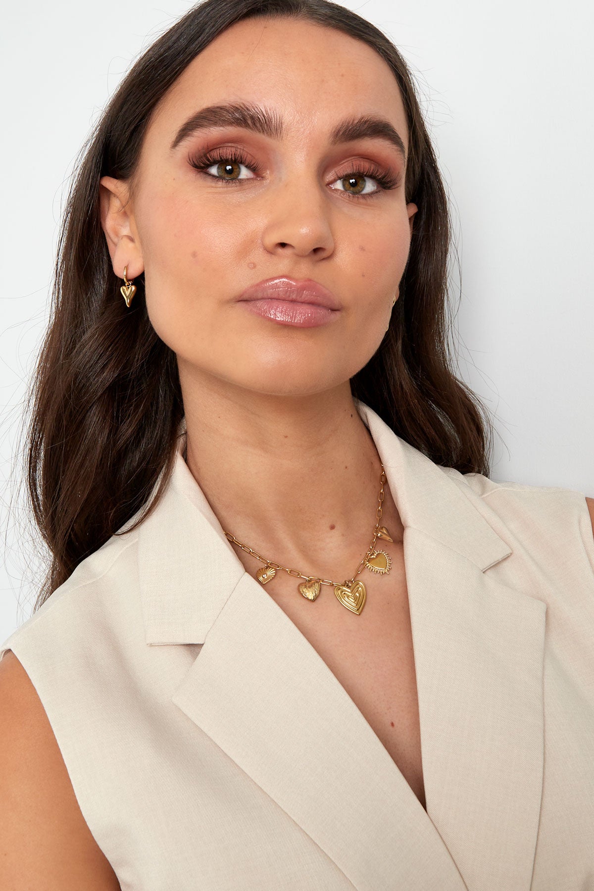 charm necklace hearts for the win