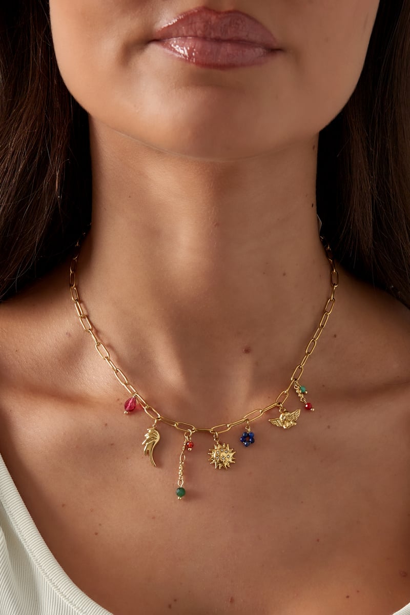 funky festive necklace