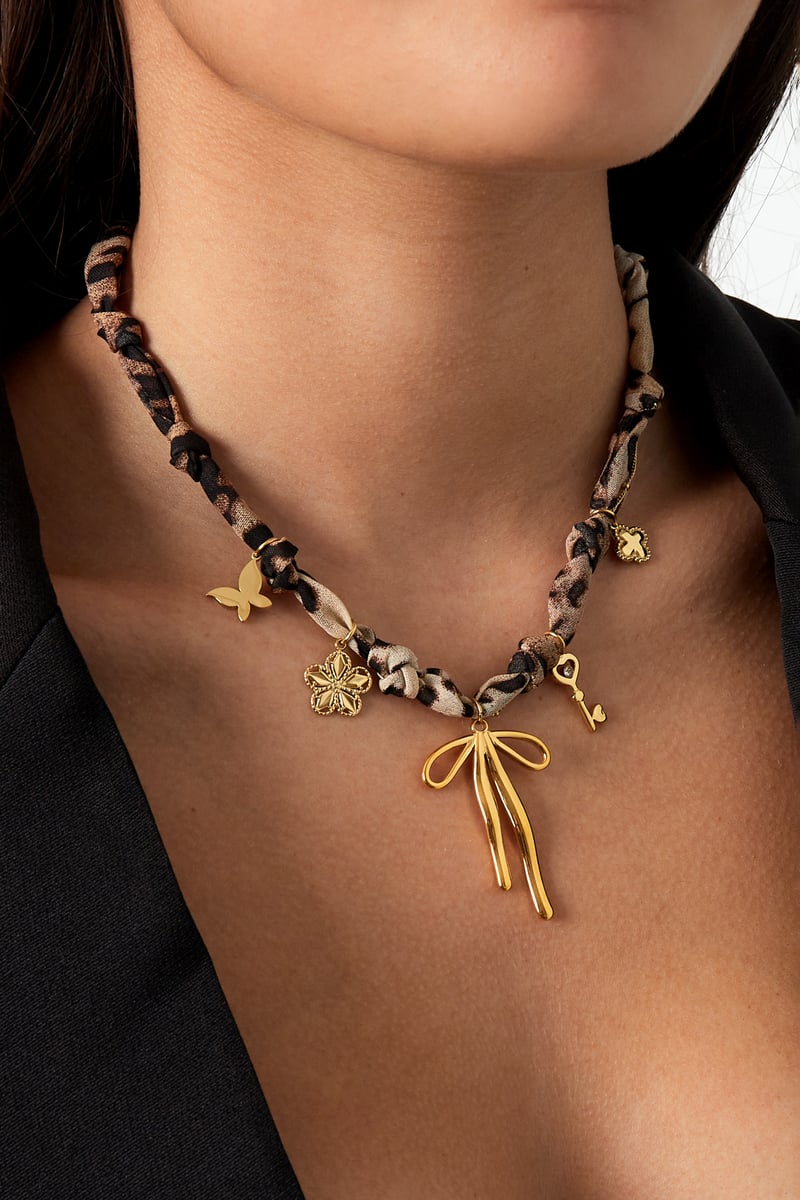 leopard trendy necklace