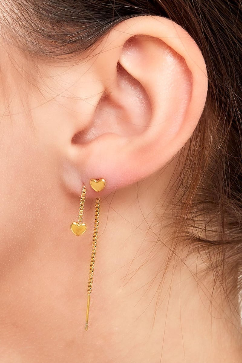 stainless steel stud heart