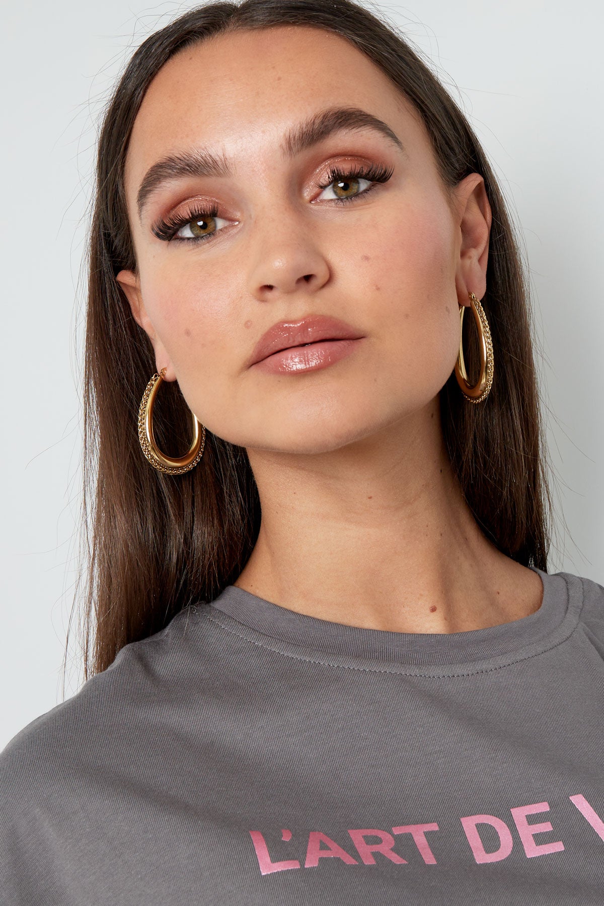 hoops with braided edge