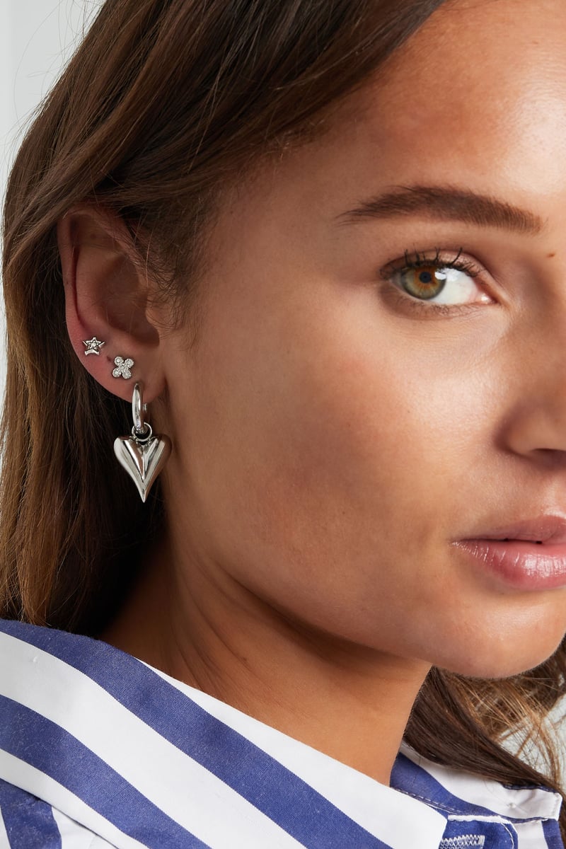 clover earrings with stones