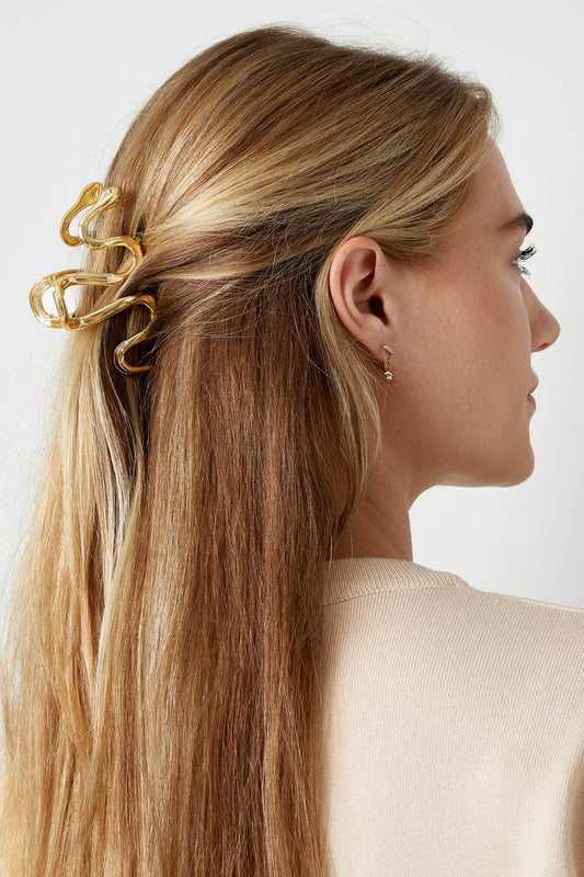 hair clip swirly snake