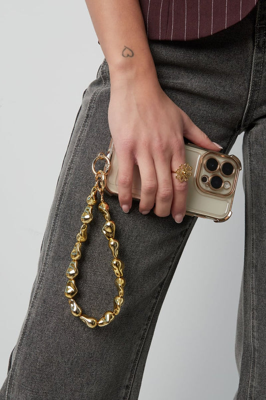 Phone cord elegant edge-Gold color