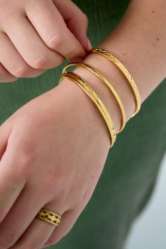 Stainless Steel Bangles Geometric Casual Daily Simple Series Women's jewelry