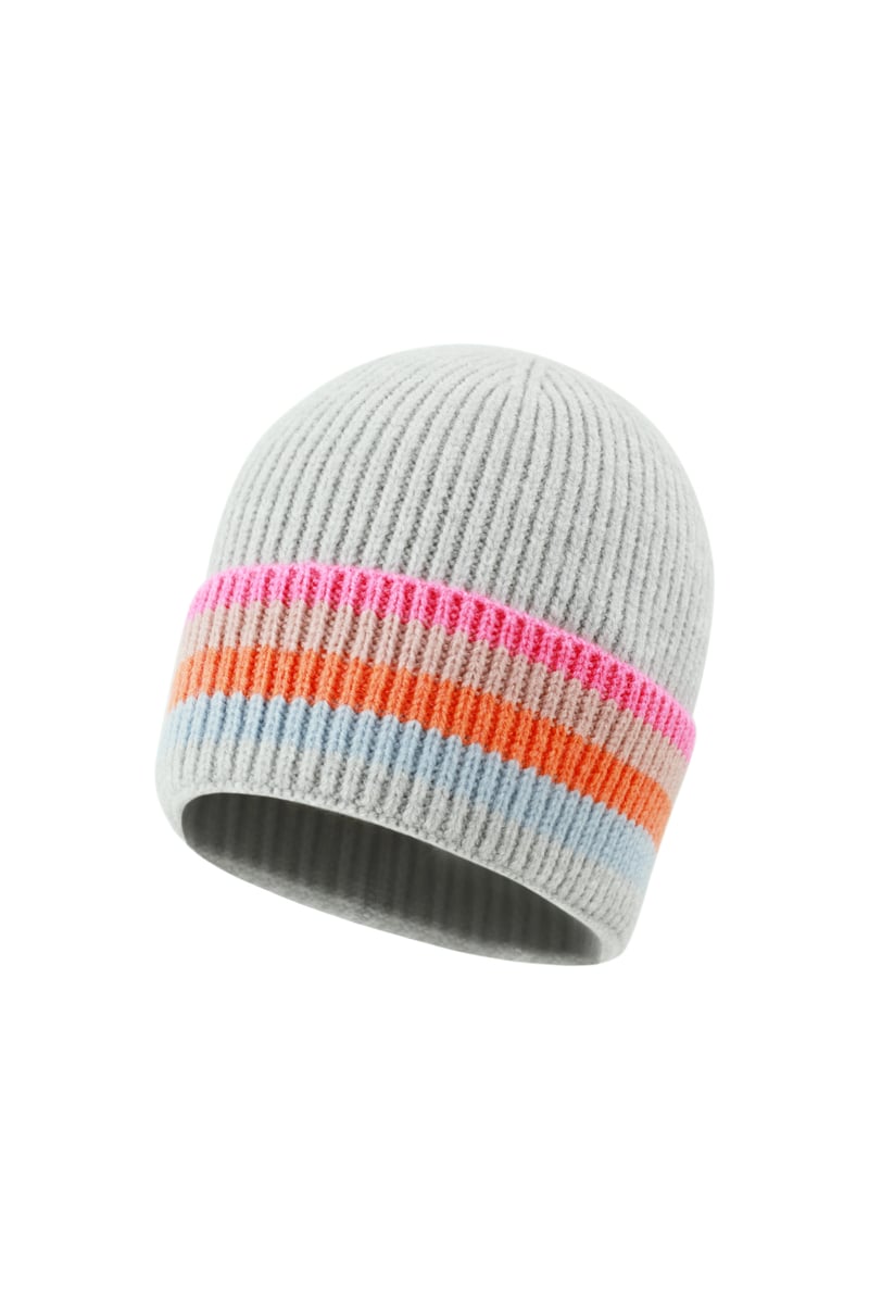 Multi color striped hat
