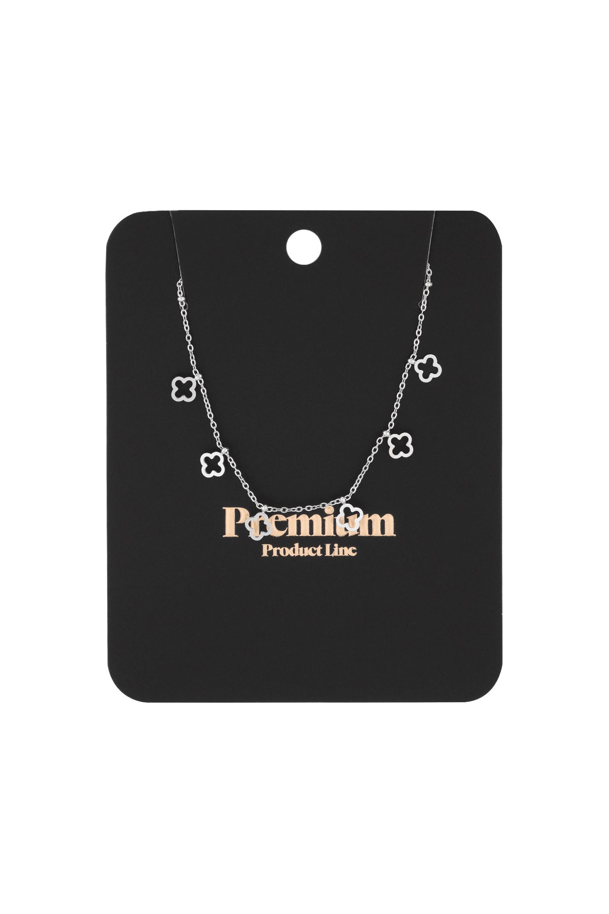 necklace 6 leaf clovers