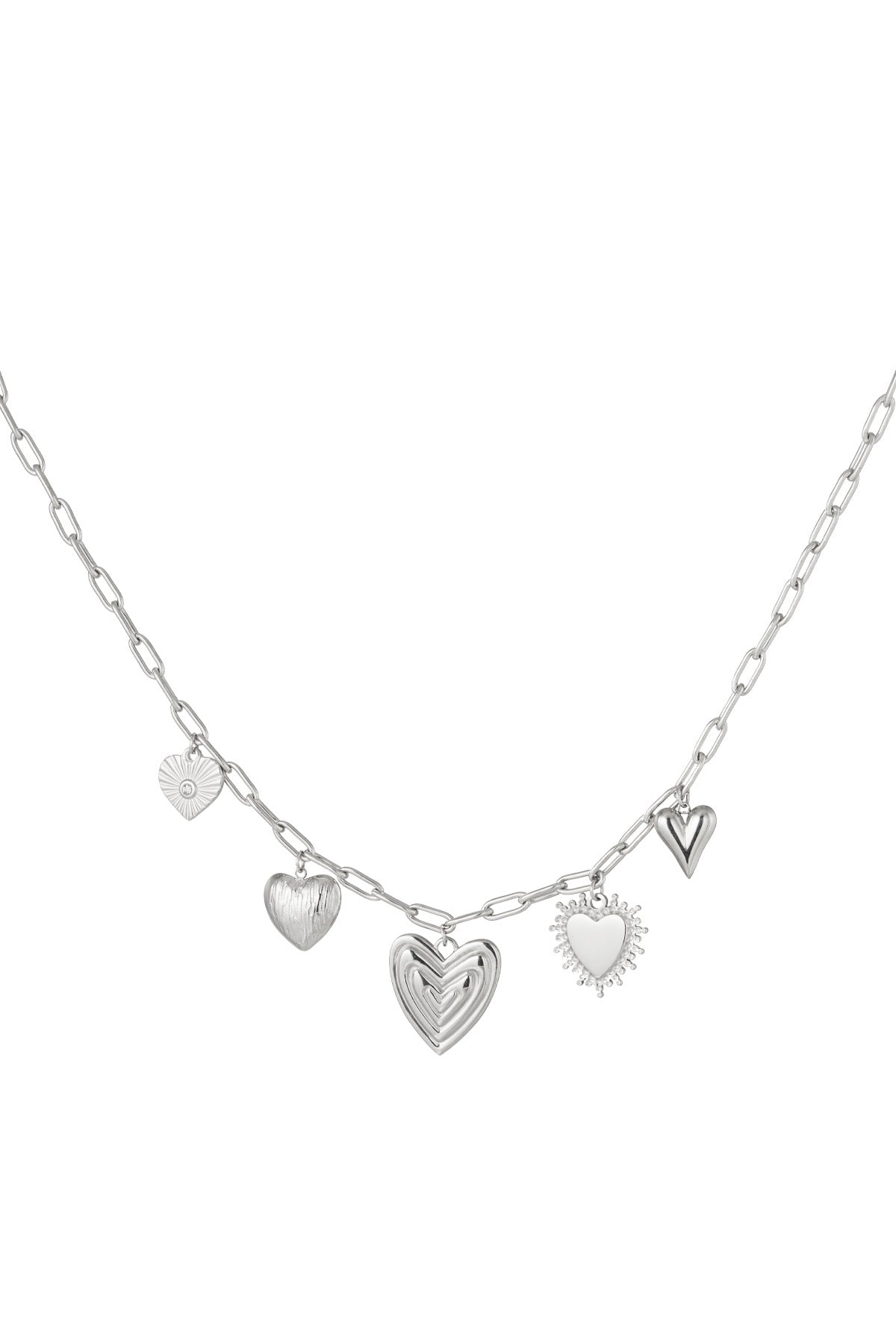 charm necklace hearts for the win
