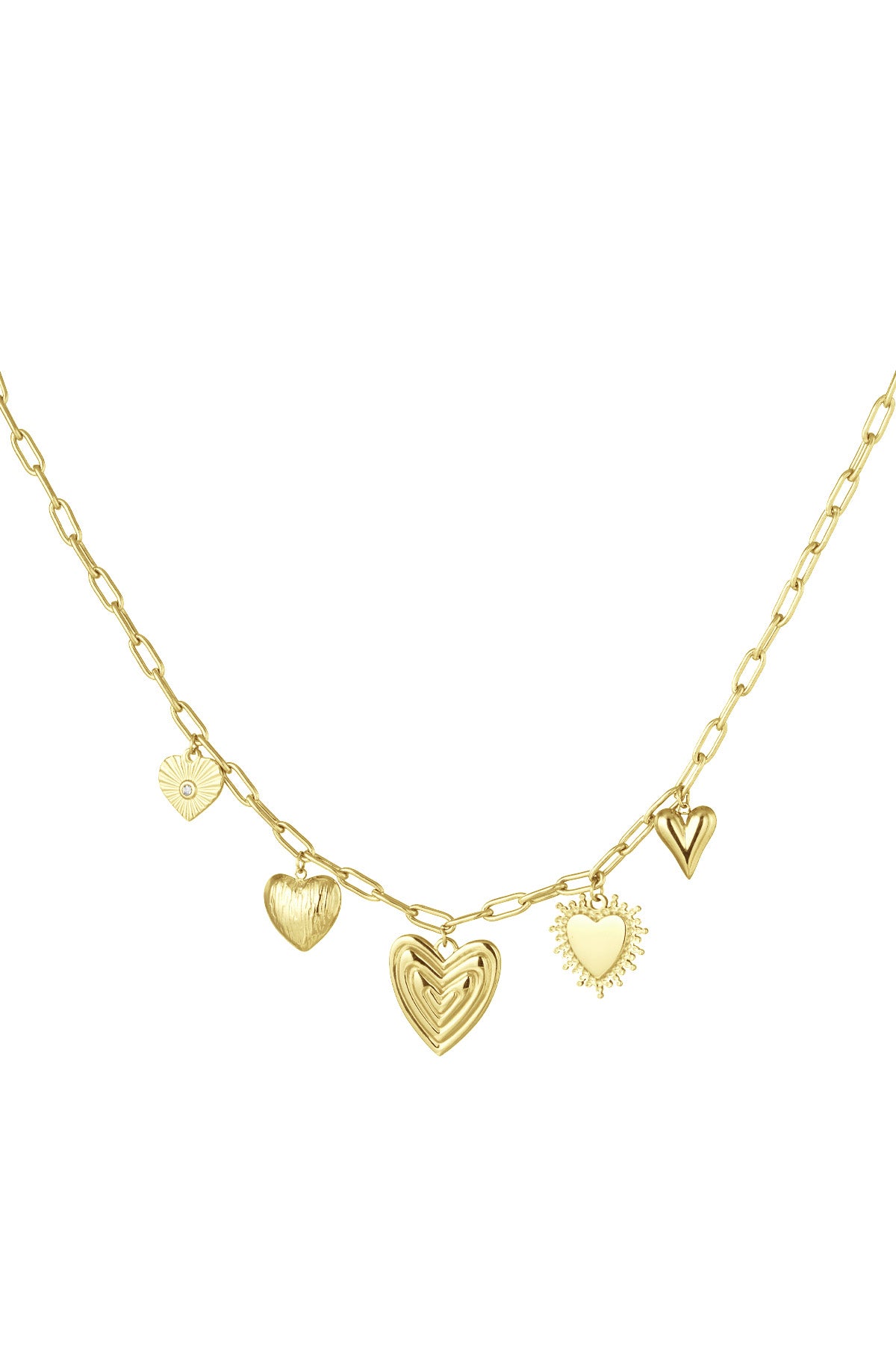 charm necklace hearts for the win