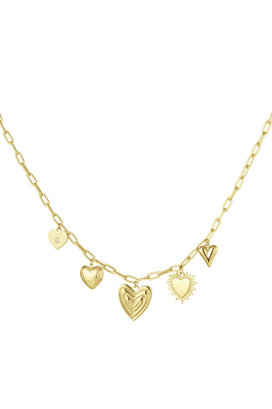 charm necklace hearts for the win