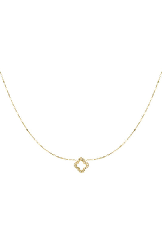 diamond clover necklace