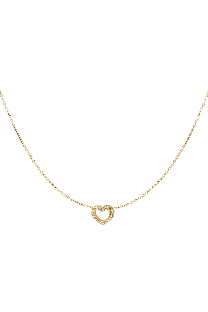 GOLDEN DIAMOND HEART - KETTING