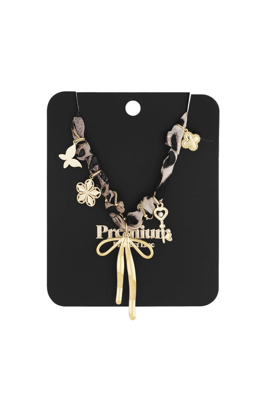 leopard trendy necklace