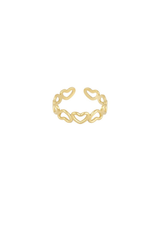LOVE ALL OVER RING - GOUDEN RING