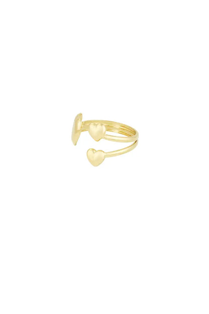 GOLDEN HEARTS TRIO - RING
