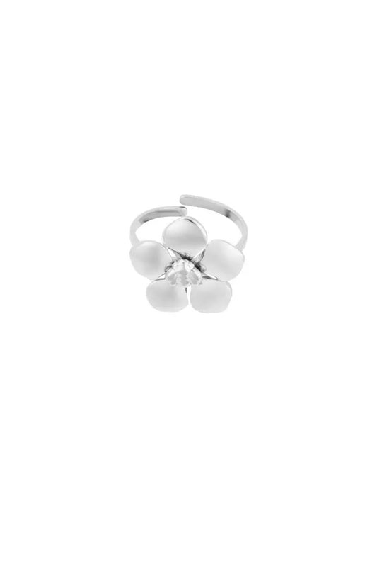 SILVER FLOWER - RING