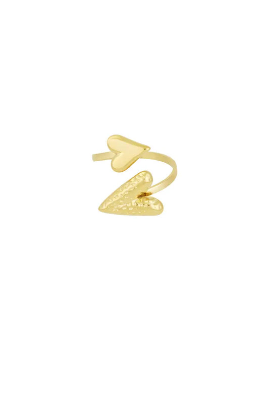 DUBBLE HEART - RING