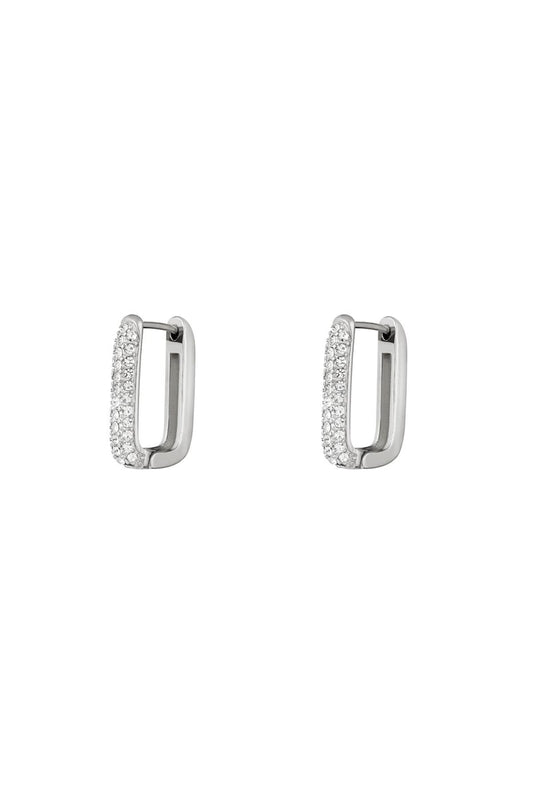 Earrings Shimmer Spark Gold Color Stainless Steel