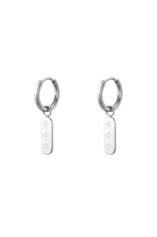 stainless steel earrings sun 