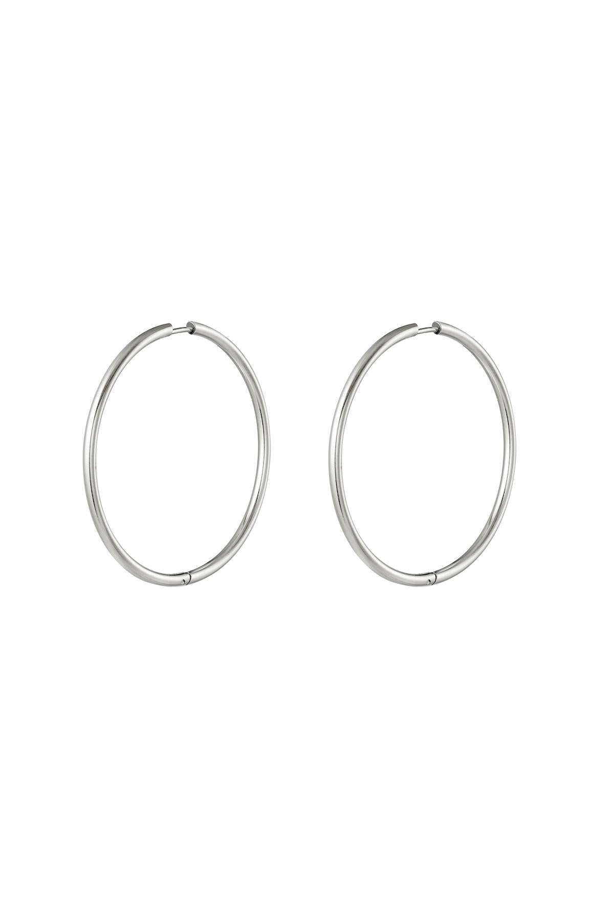 stainless steel earrings hoops medium 