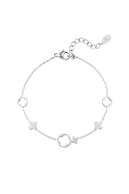SILVER CLOVER - ARMBAND