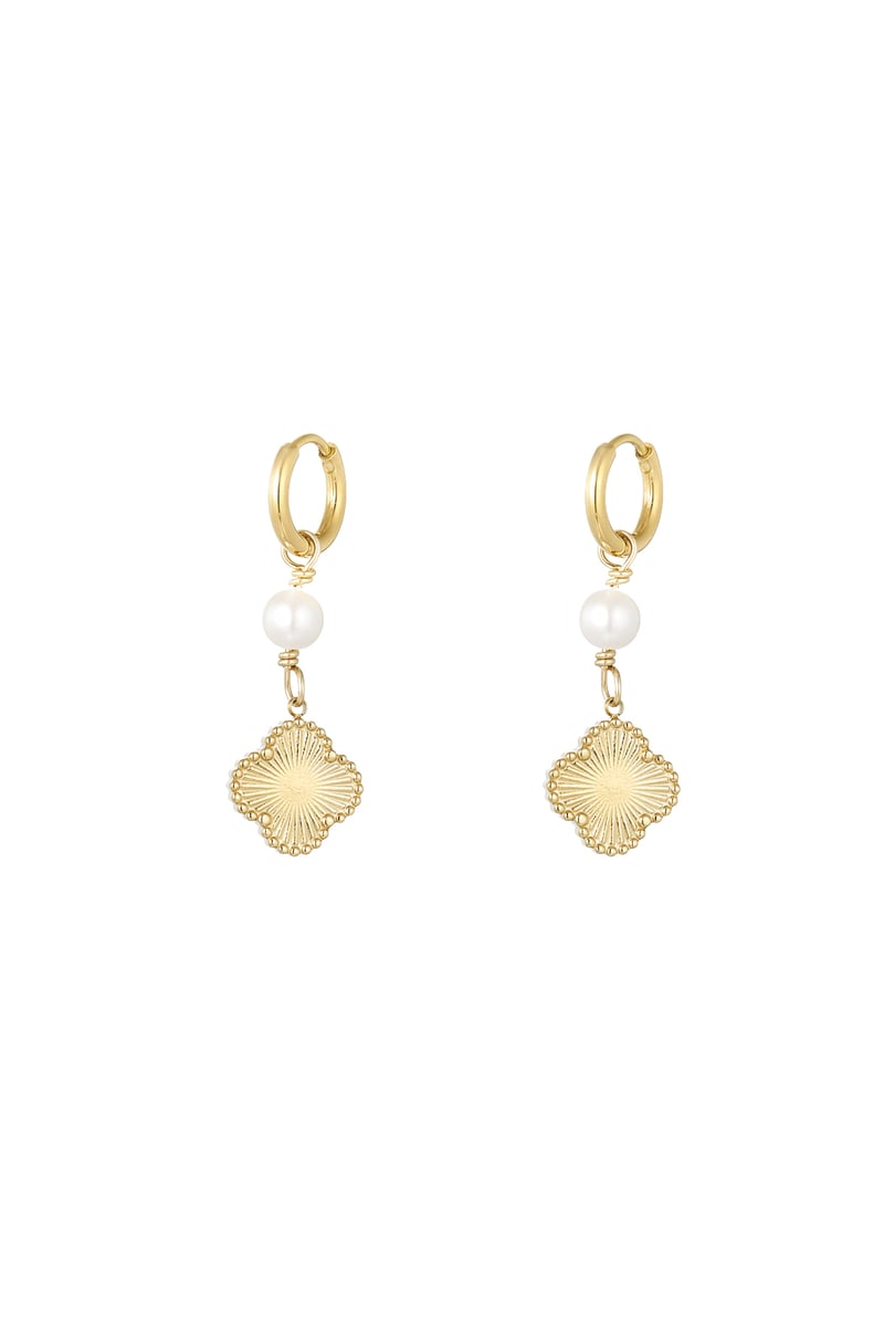 earrings clover pearl dream