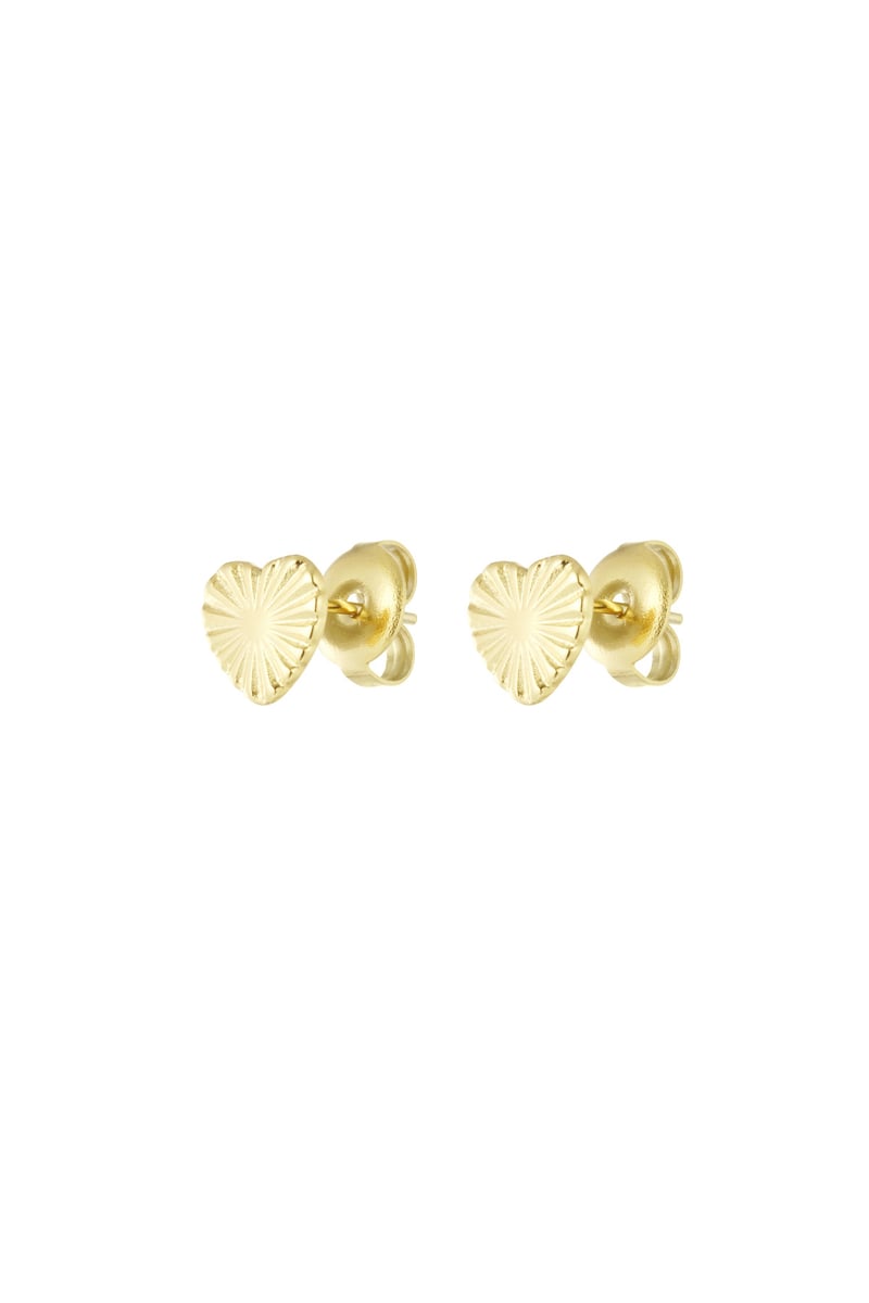 heart shaped earrings with pattern