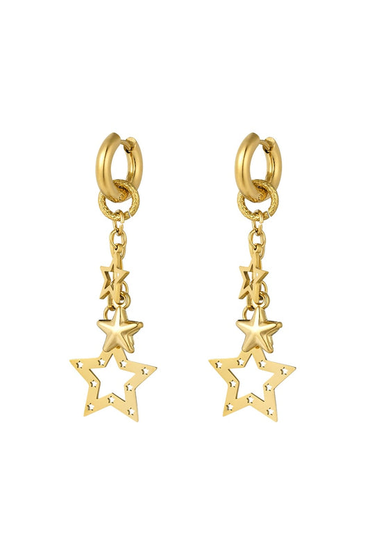 Earrings starry nights - Silver Color color