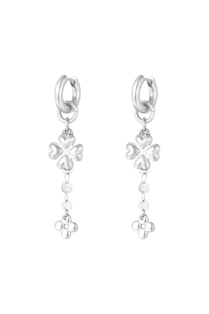 Earrings radiant rebel - Silver Color color