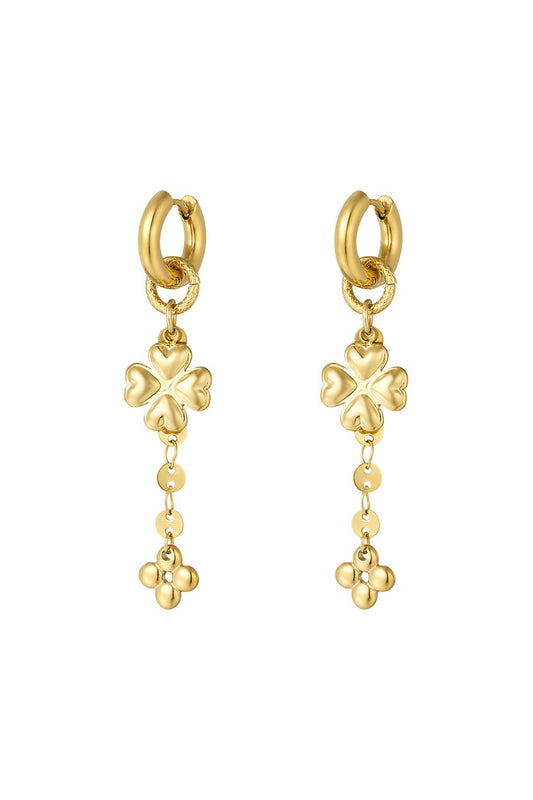 DOUBLE CLOVER - OORBELLEN