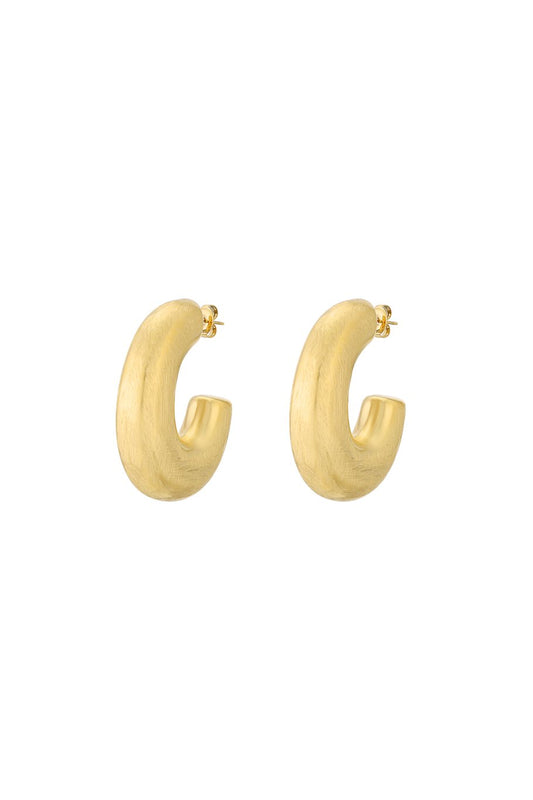 HEAVY OVAL HOOPS - OORBELLEN