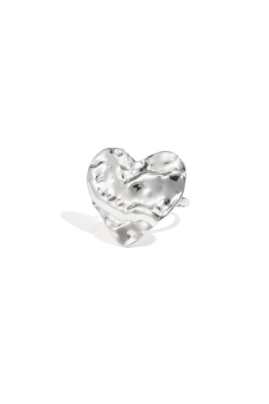 Stainless Steel Statement Rings Heart Casual Daily Simple Series Women's jewelry