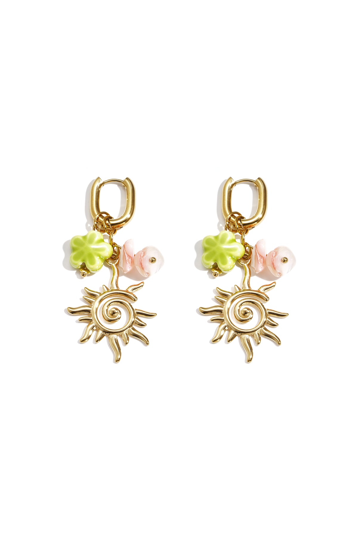 Stainless Steel Drop Earrings Flower Casual Holiday/Beach Romantic Series Women's jewelry