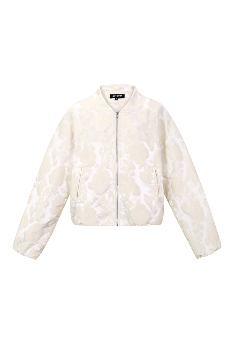 Jacquard Jacket Flower