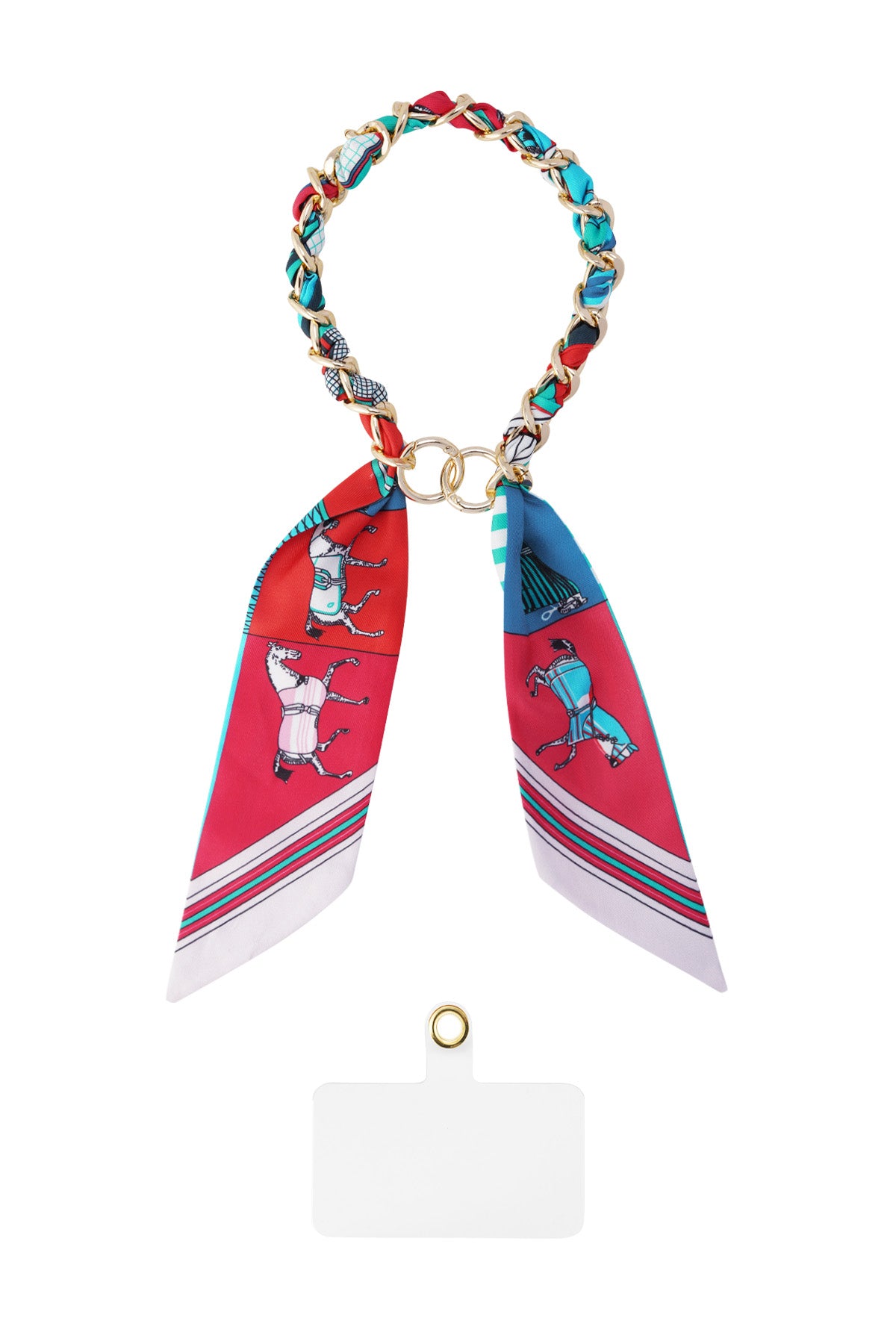 Telephone cord satin luxury - multi