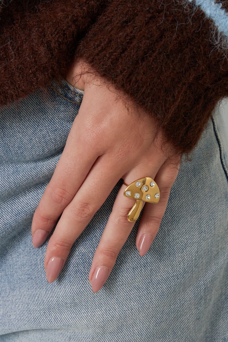 Stainless Steel Statement Rings plant Casual Daily Simple Series Women's jewelry