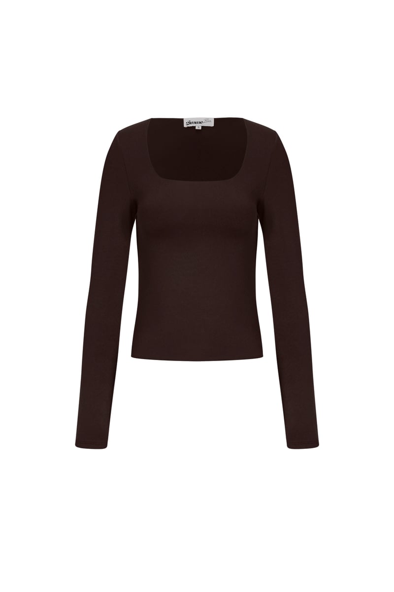 Nylon Long sleeve tops Solid color Basic All Fit  Clothes