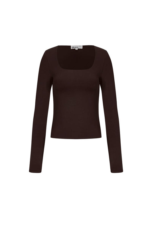 Nylon Long sleeve tops Solid color Basic All Fit  Clothes