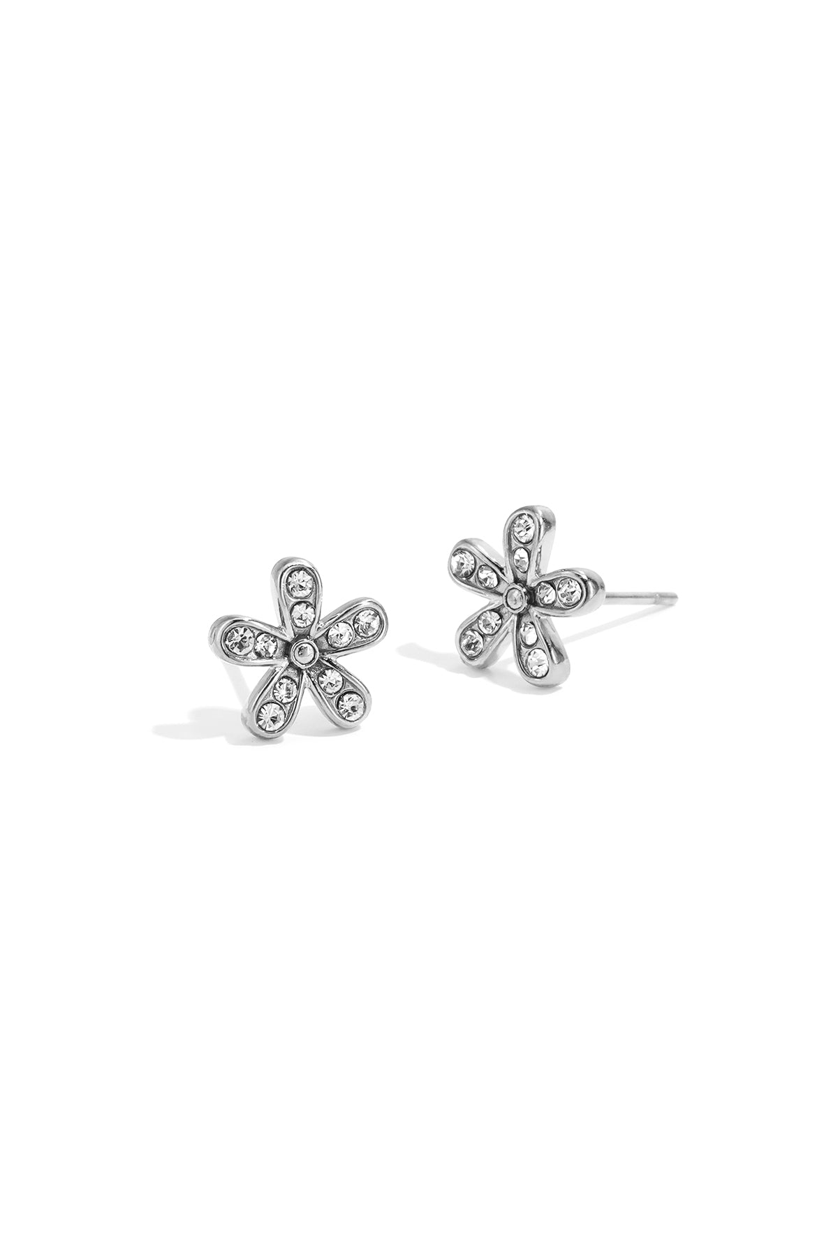 Stainless Steel Stud Earrings Flower Simple Daily Simple Series Women's jewelry