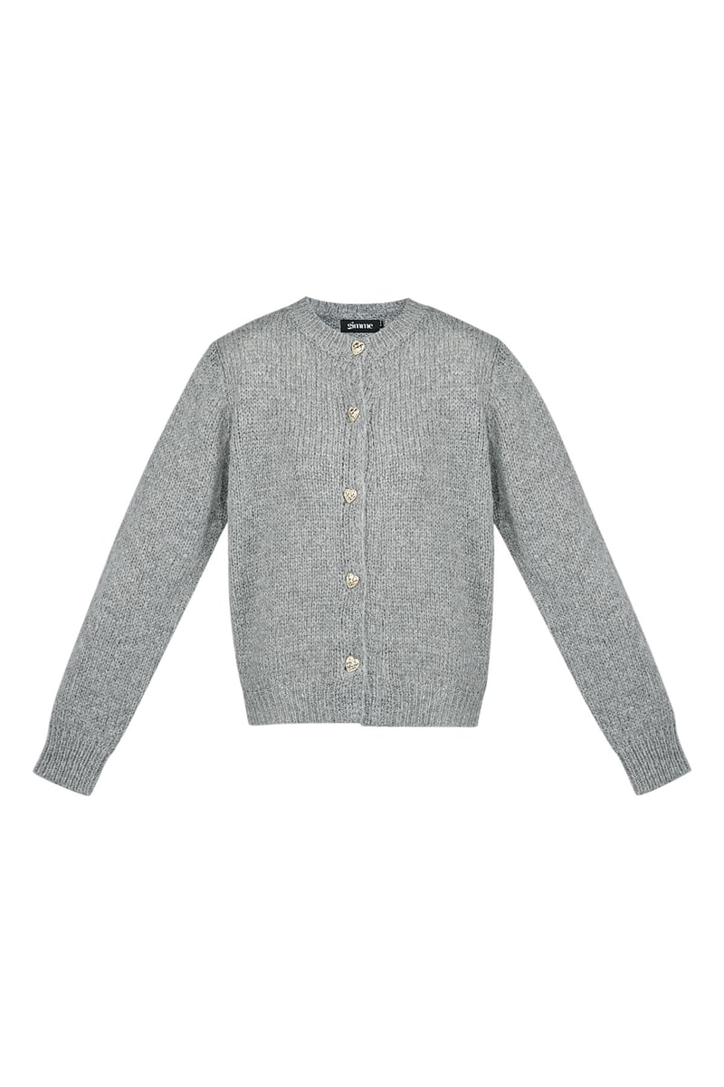 Knitted Love Cardigan - grey