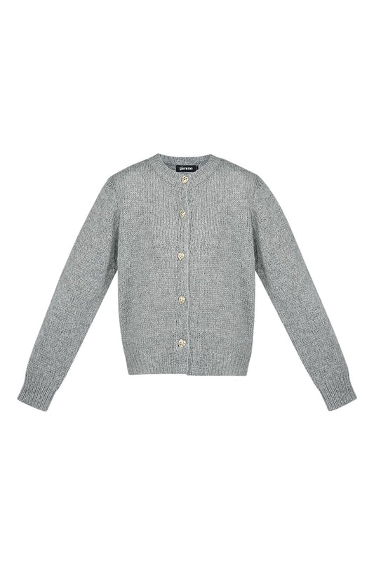 Knitted Love Cardigan - grey