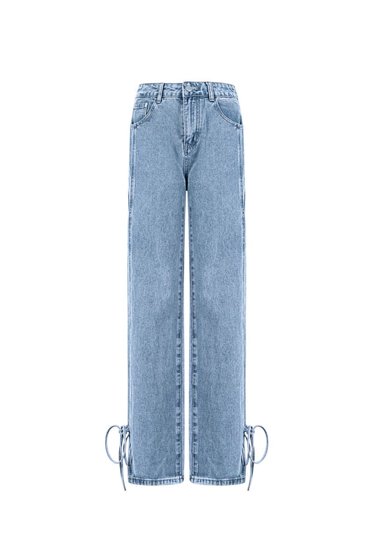 Jeans bossy bow - Blue