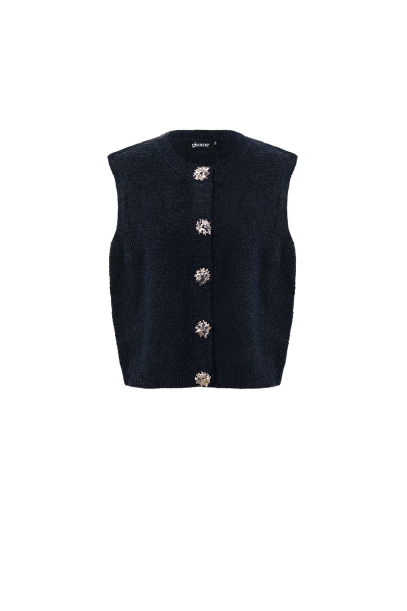 Polyester fiber (polyester) Knitted vest Solid color Casual Fall/Winter  Clothes